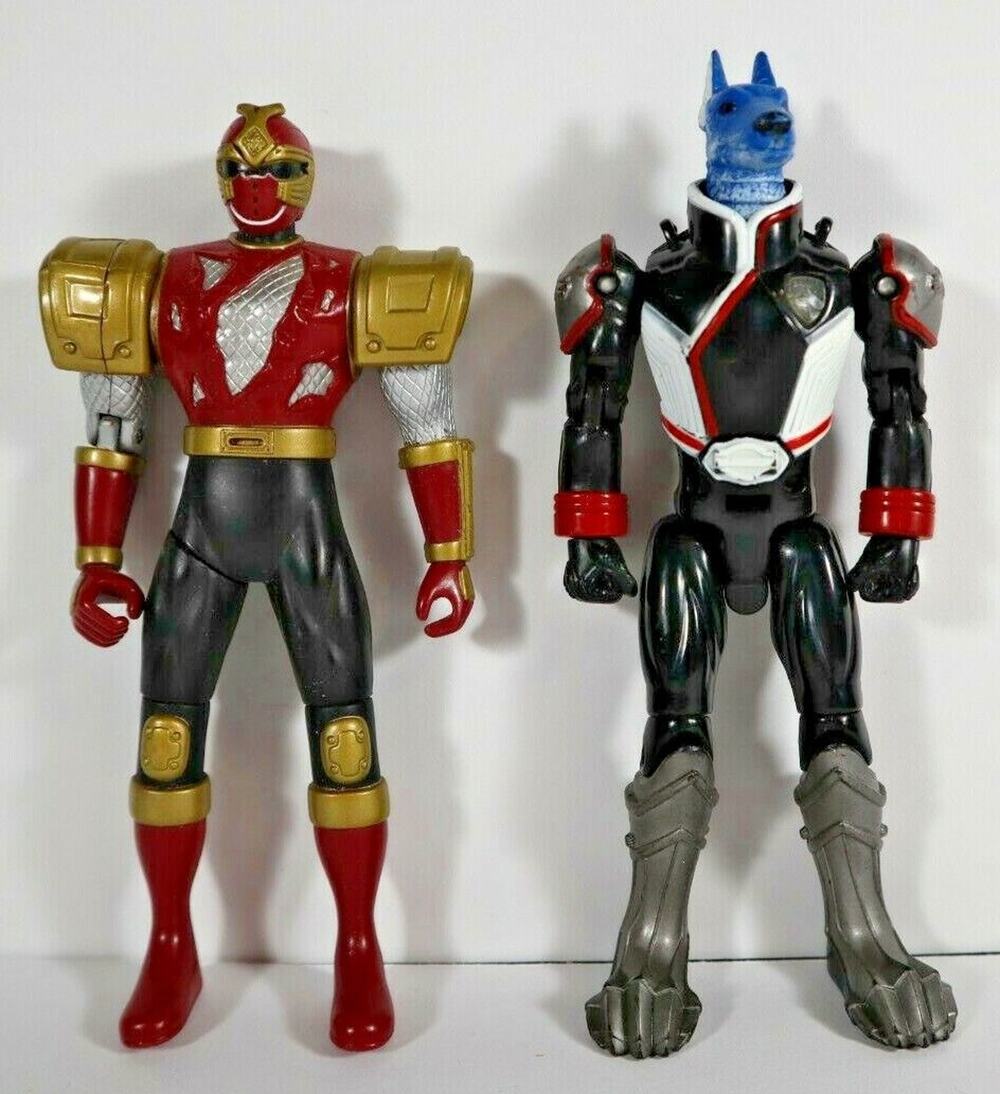 Power Rangers Ninja Storm 5" Crimson Thunder + Power Rangers SPD Doggy Krueger